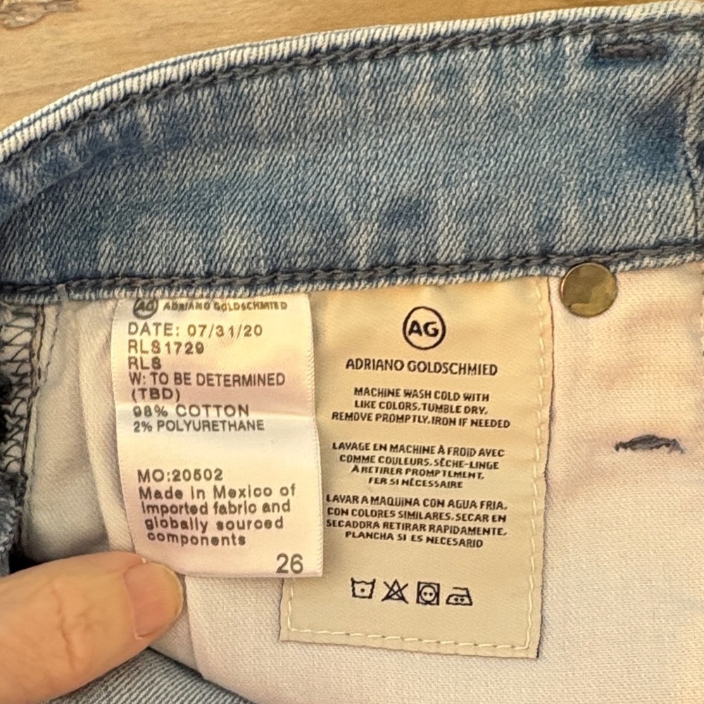 AG Adriano Goldschmied Light Blue High Rise Jeans- Super High-rise Skinny - Picture 8 of 14